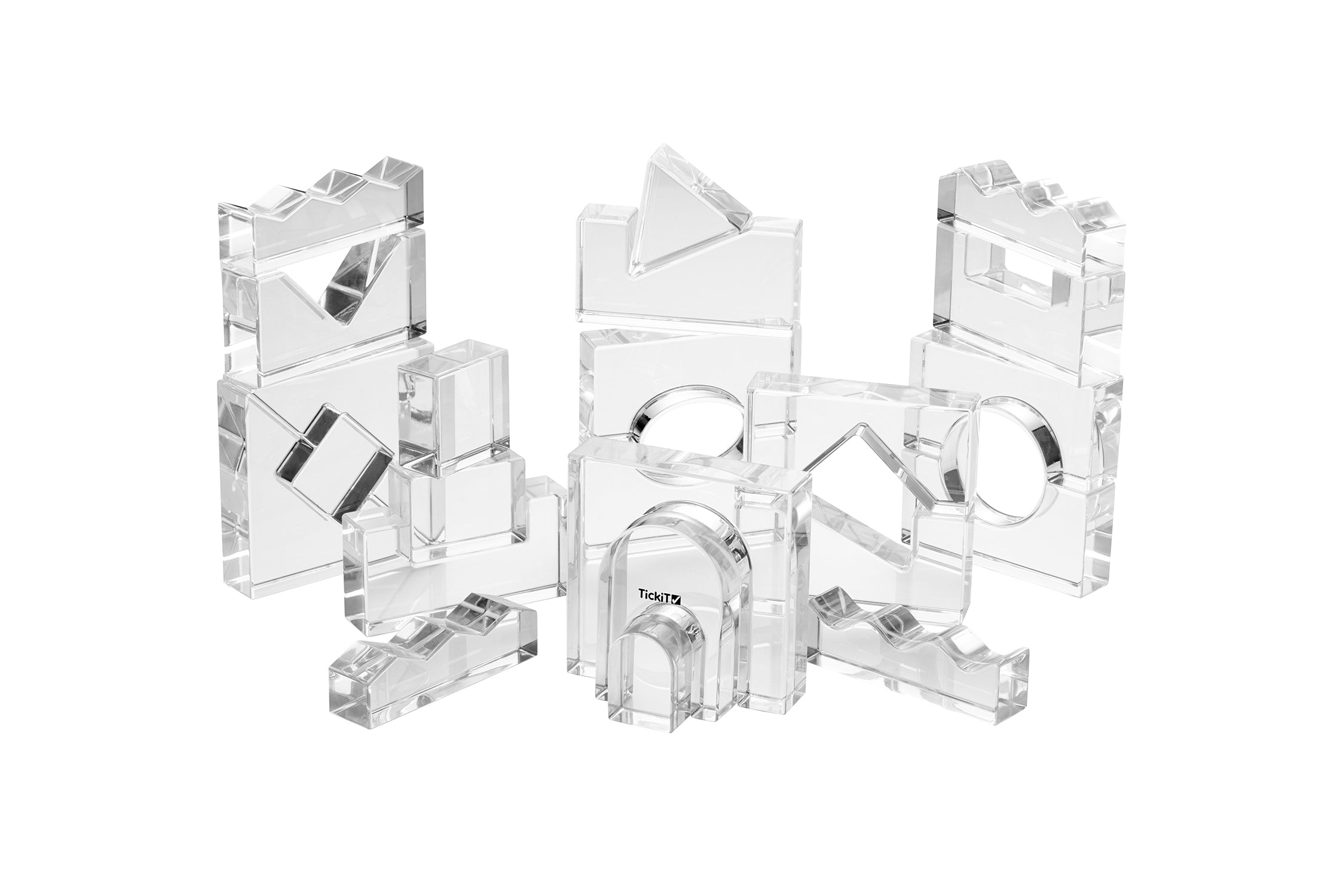 Crystal Acrylic Block Set - Set of 25