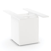 OfficeSource Conference/Multi-Purpose Board Table Cube Base With Access Door - White