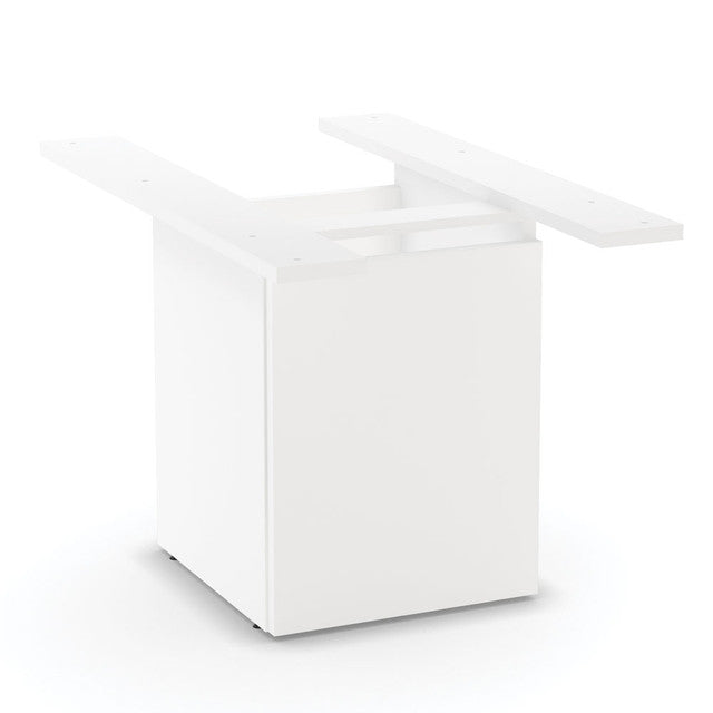 OfficeSource Conference/Multi-Purpose Board Table Cube Base With Access Door - White