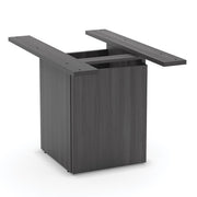 OfficeSource Conference/Multi-Purpose Board Table Cube Base With Access Door - Coastal Gray