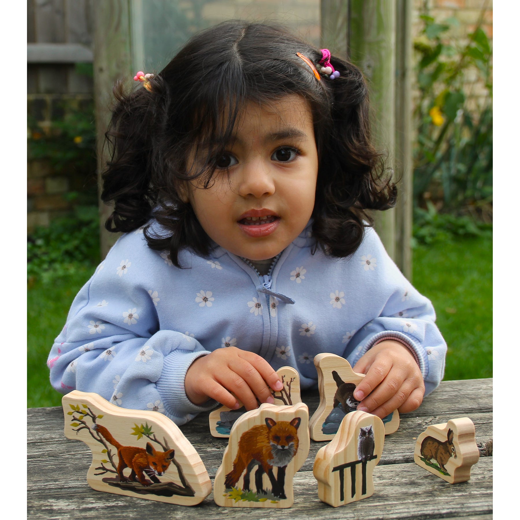 Woodland Animal Families Wooden Characters