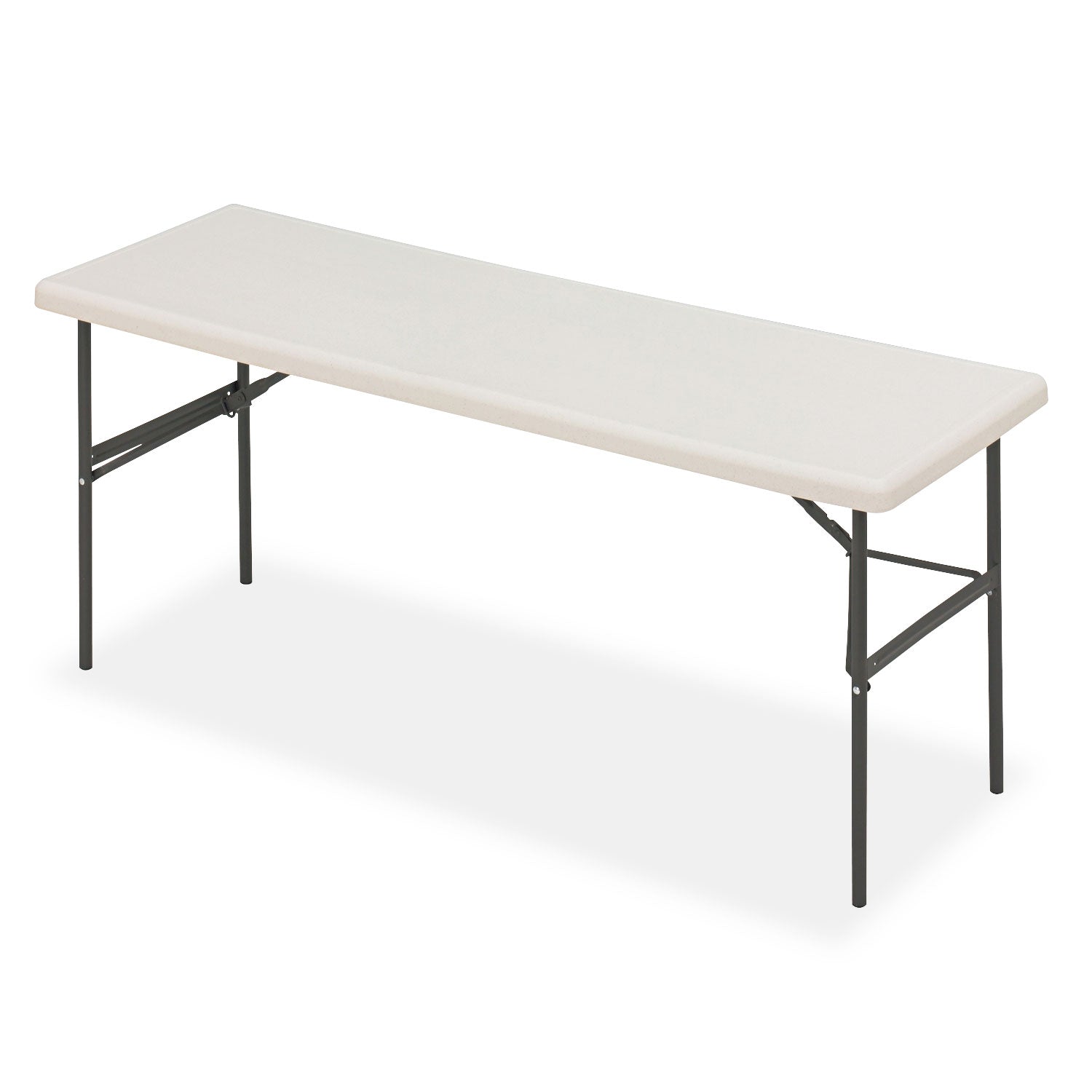 IndestrucTable® Classic Folding Table, Platinum Granite - 24" x 72"