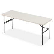 IndestrucTable® Classic Folding Table, Platinum Granite - 24" x 72"