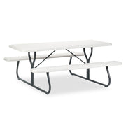IndestrucTable® Classic Picnic Table, Platinum Granite - 72"
