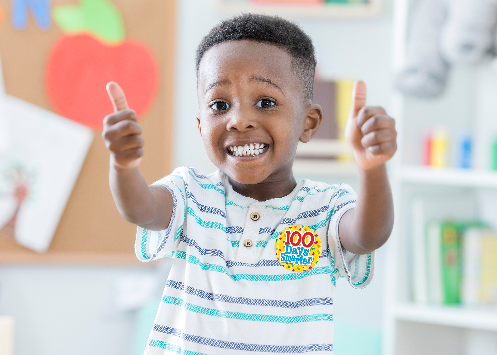 100 Days Smarter Wear ’Em Badges