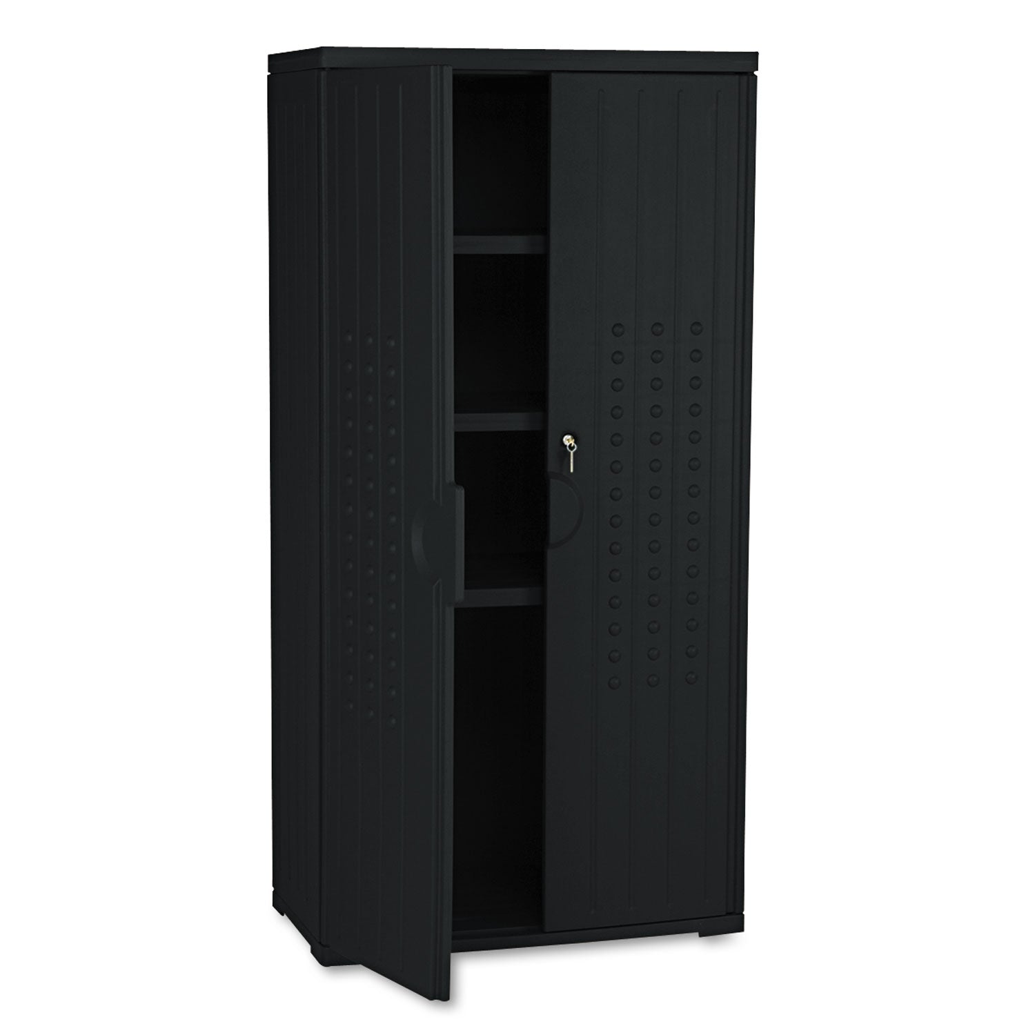 Rough n Ready® 66" Storage Cabinet, Black