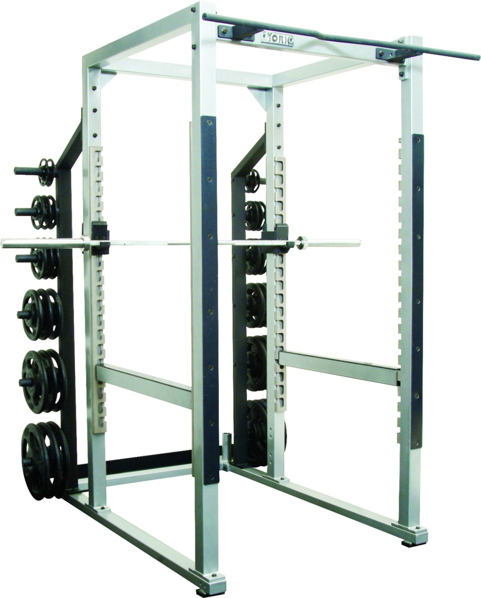 STS POWER RACK with HOOK PLATES - 40" WIDTH - WHITE