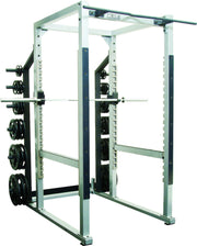 STS POWER RACK with HOOK PLATES - 40" WIDTH - WHITE
