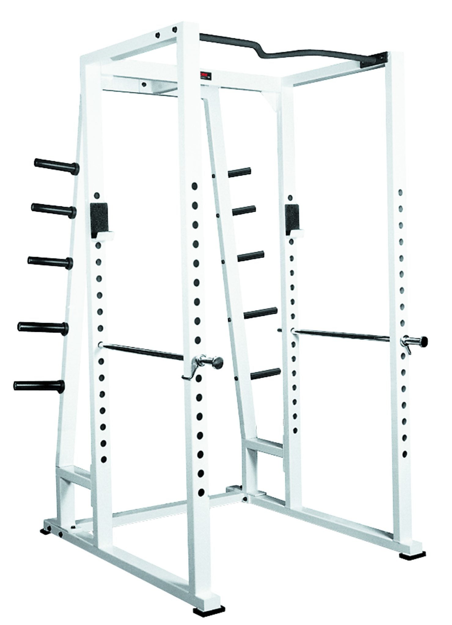 STS Power Rack with weight storage - Silver