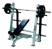 STS Olympic Incline Bench with Gun Racks - Silver