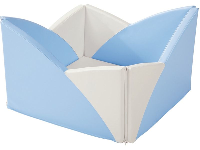Lotus Play Area - Light Blue/Ivory