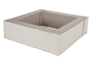 Basic Mini Ball Pool Without Balls - Light Grey/Ivory, 37.8"L x 37.8"W x 11.8"H