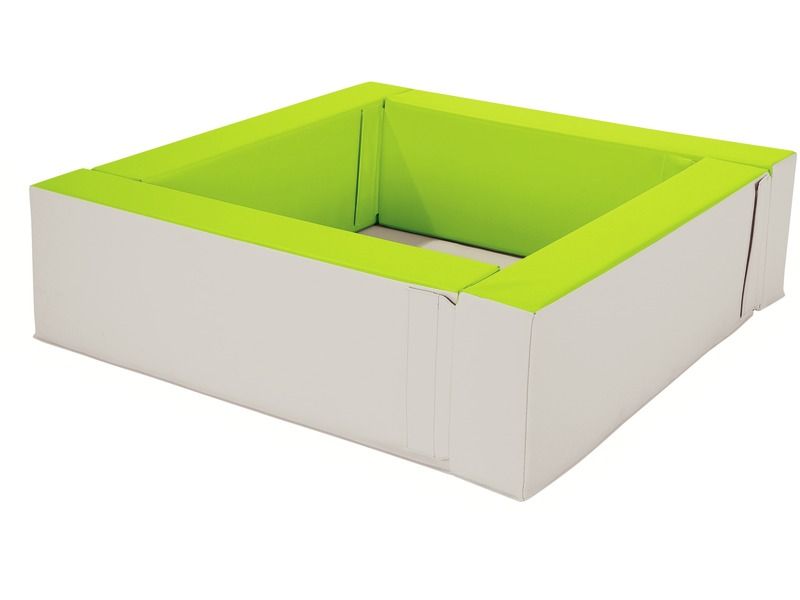 Basic Mini Ball Pool Without Balls - Light Green/Ivory, 37.8"L x 37.8"W x 11.8"H