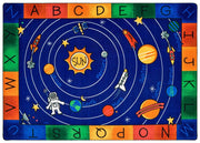 Milky Play Literacy Rug - 5ft 10in x 8ft 4in - Rectangle - Blue