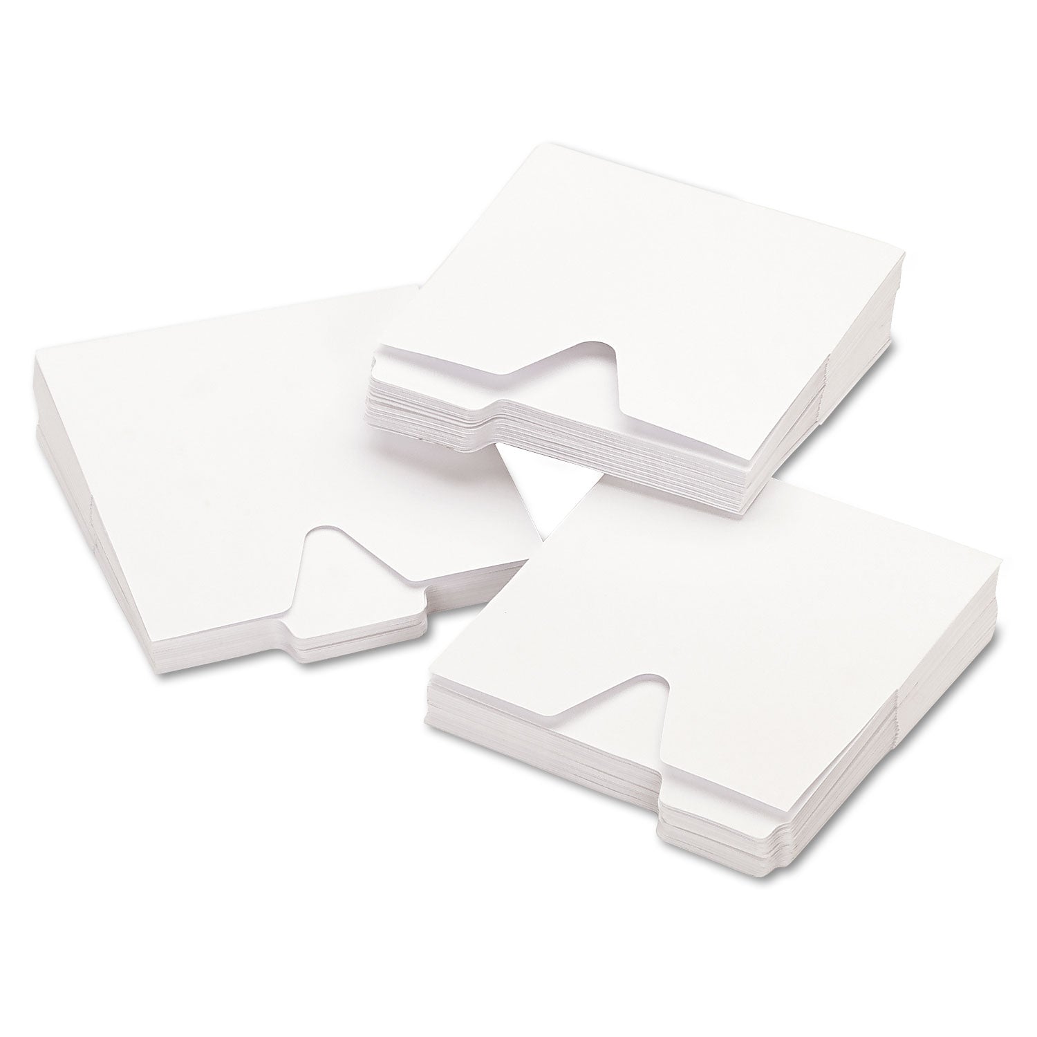 5.1" Height x 5.1" Width x 0.1" Depth - 1 x CD/DVD Capacity - For 5" x 5 3/8" Sheet - White - 100 / Pack