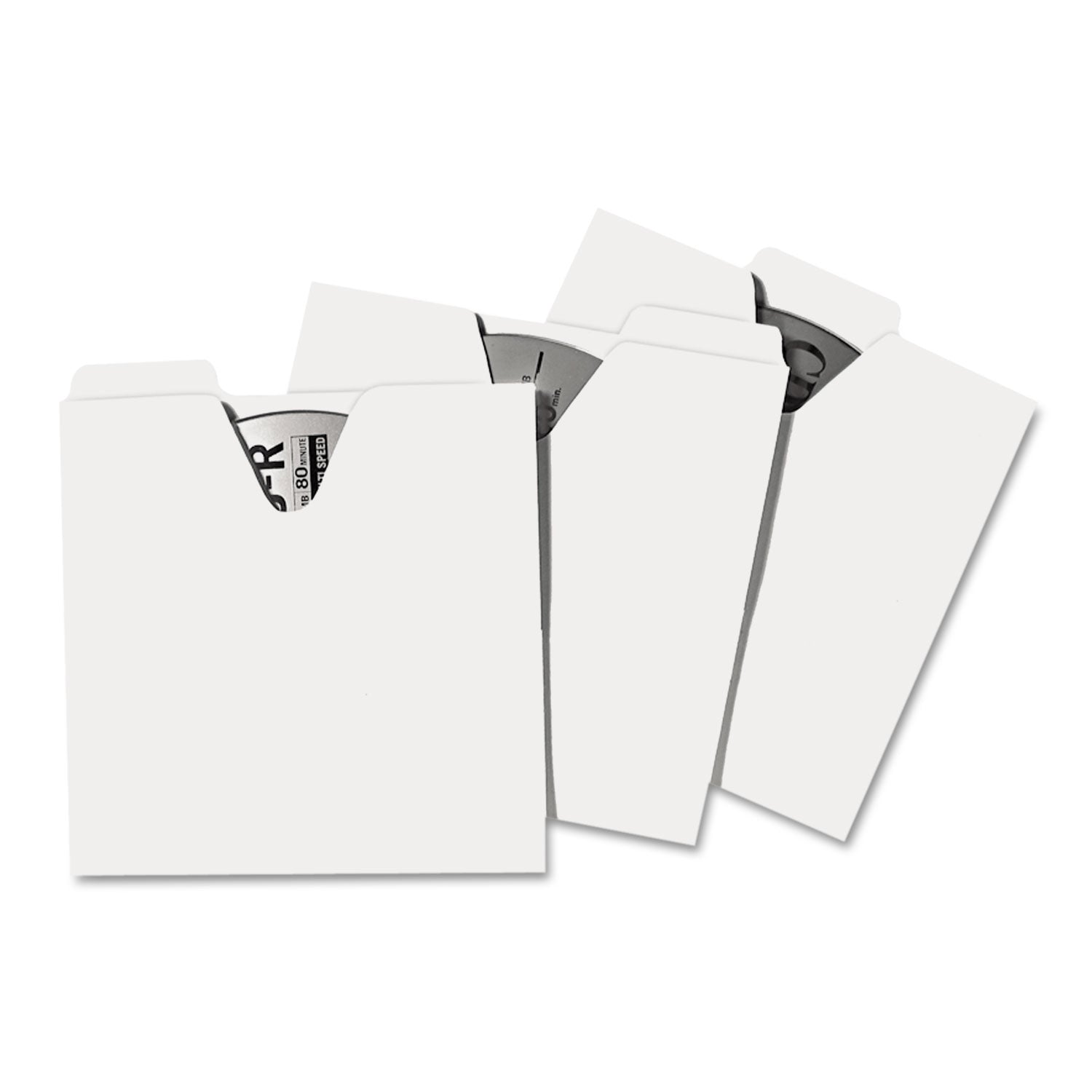 5.1" Height x 5.1" Width x 0.1" Depth - 1 x CD/DVD Capacity - For 5" x 5 3/8" Sheet - White - 100 / Pack