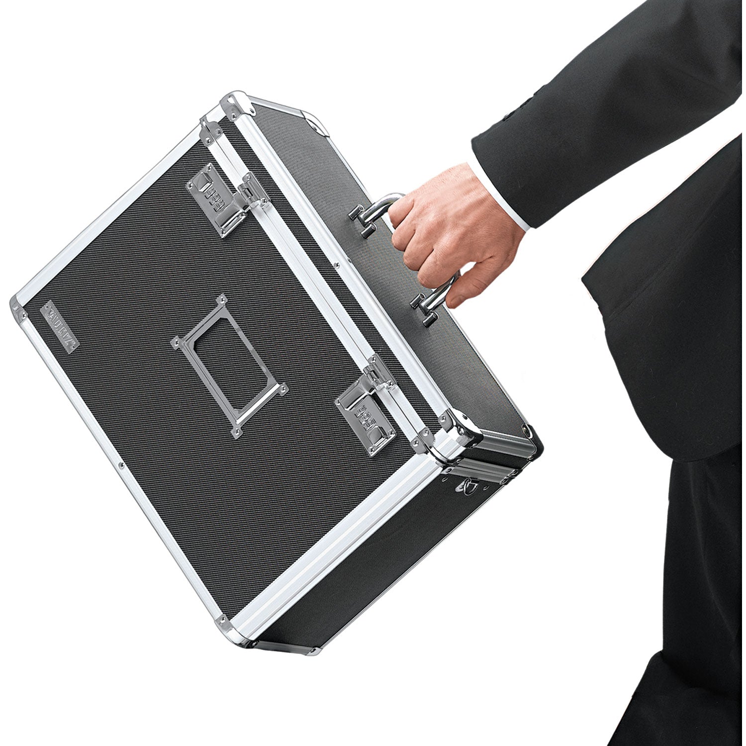 Internal Dimensions: 13" Width x 6" Depth x 10.75" Height - External Dimensions: 14" Width x 7.2" Depth x 12.3" Height - Black - For File - 1 Each
