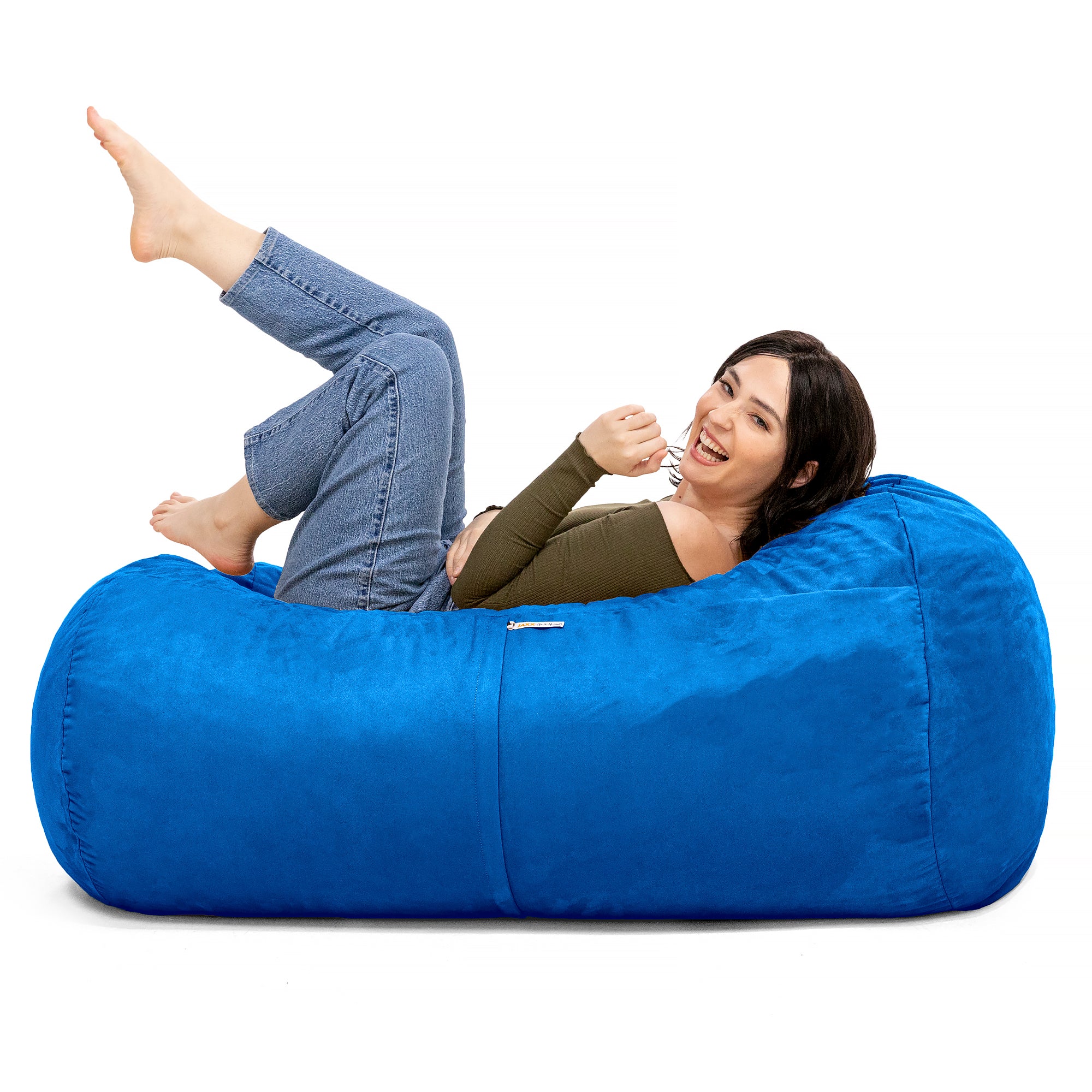 Jaxx Sofa Saxx 4-foot Bean Bag Lounger, Blueberry