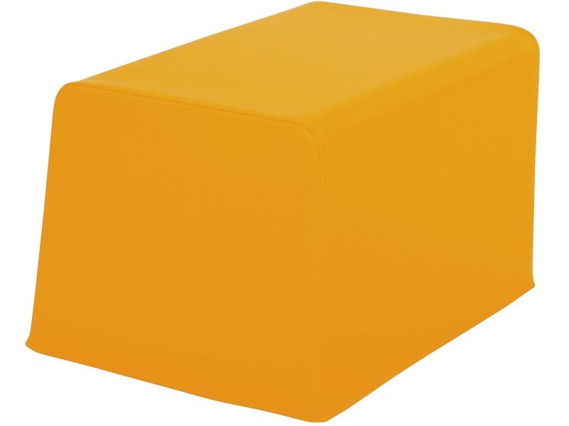 Small Square Cushion Basic - Light Orange, 12.6"H