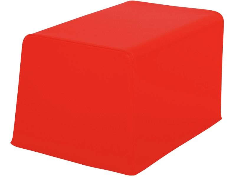 Small Square Cushion Basic - Red, 6.7"H