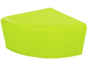Quadrant Pouffe Basic - Light Green, 12.6"H