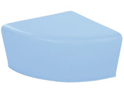 Quadrant Pouffe Basic - Light Blue, 12.6"H