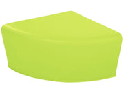 Quadrant Pouffe Basic - Spring Green, 9.8"H