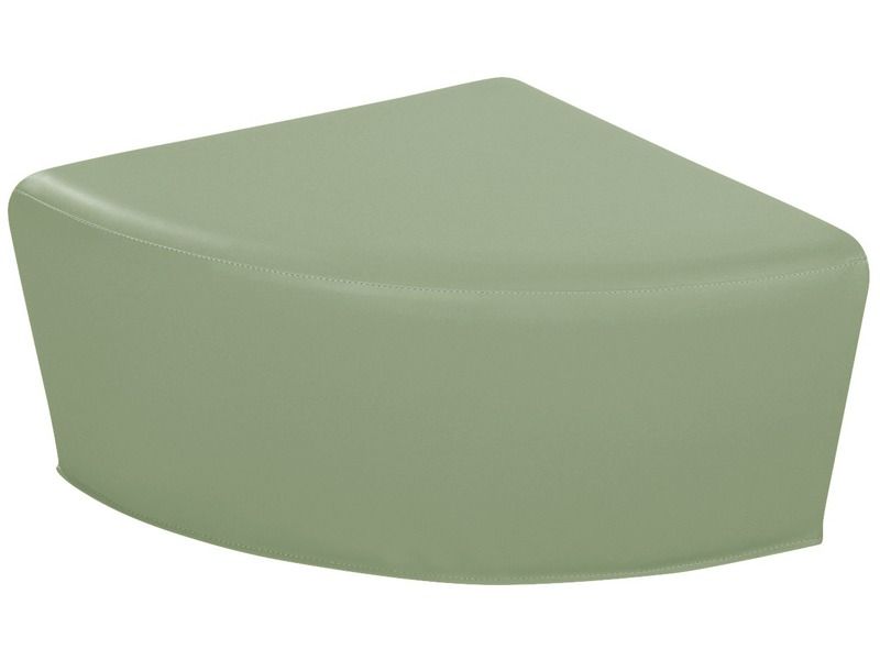Quadrant Pouffe Basic - Lichen, 6.7"H