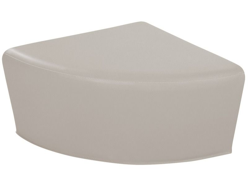 Quadrant Pouffe Basic - Light Grey, 9.8"H