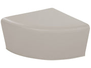 Quadrant Pouffe Basic - Light Grey, 12.6"H
