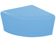Quadrant Pouffe Basic - Blue, 12.6"H