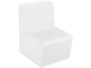Straight Chair Basic - White, 12.6"H