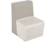 Straight Chair Basic - Light Grey/Ivory, 6.7"H