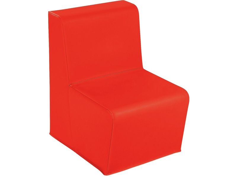 Straight Chair Basic - Red, 6.7"H