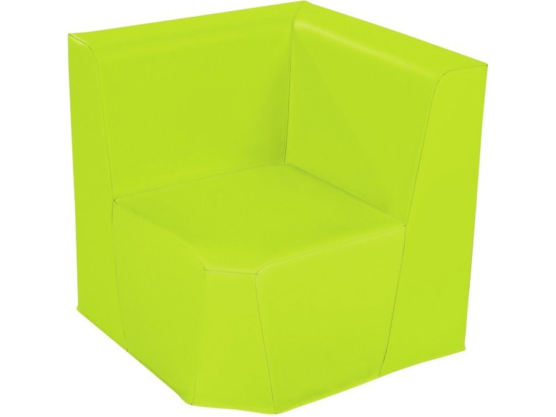 Low Corner Chair Basic - Light Green, 6.7"H