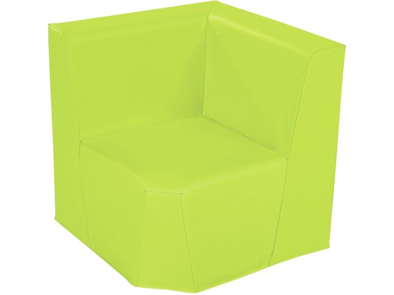 Low Corner Chair Basic - Spring Green, 6.7"H