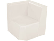 Low Corner Chair Basic - Ivory, 12.6"H