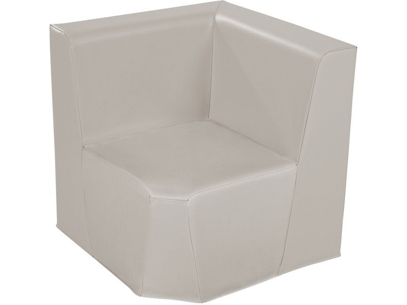Low Corner Chair Basic - Light Grey, 9.8"H