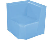 Low Corner Chair Basic - Blue, 9.8"H