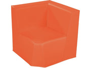 Low Corner Chair Basic - Coral, 6.7"H