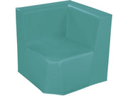Low Corner Chair Basic - Teal, 12.6"H