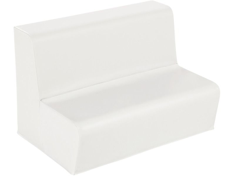 Two-Seater Bench Basic - White, 6.7"H