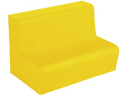 Two-Seater Bench Basic - Yellow, 6.7"H
