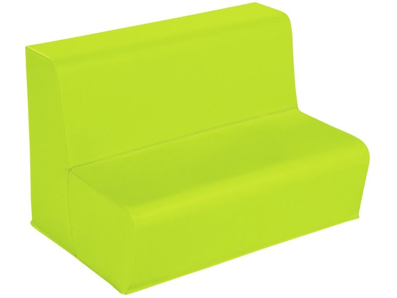Two-Seater Bench Basic - Light Green, 6.7"H
