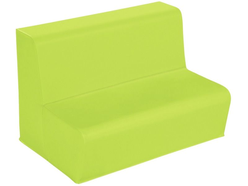 Two-Seater Bench Basic - Spring Green, 6.7"H