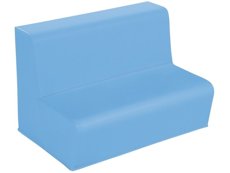 Two-Seater Bench Basic - Blue, 6.7"H