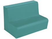 Two-Seater Bench Basic - Teal, 12.6"H