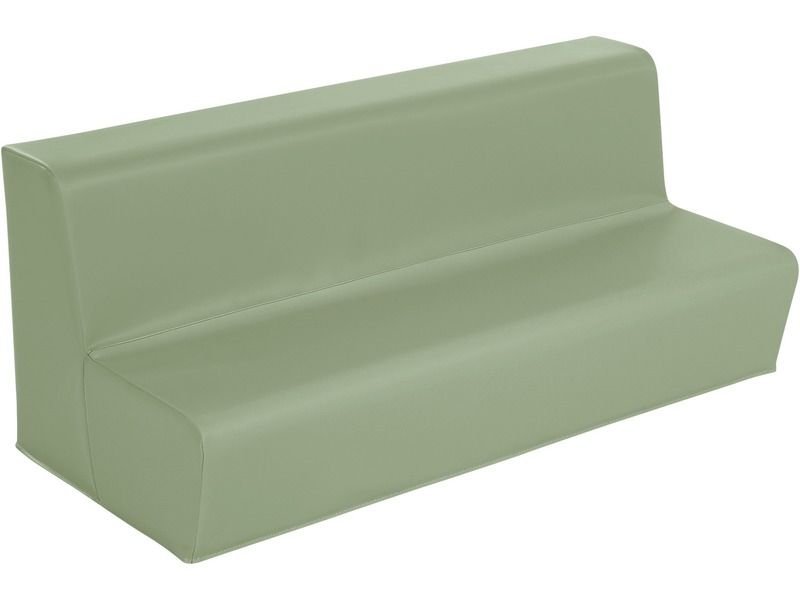 3-Seater Bench Basic - Lichen, 12.6"H