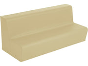 3-Seater Bench Basic - Sand, 9.8"H