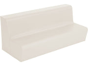 3-Seater Bench Basic - Ivory, 12.6"H